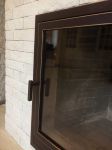2.49 Кованная дверца с огнеупорным стеклом для камина  c регулируемым поддувалом